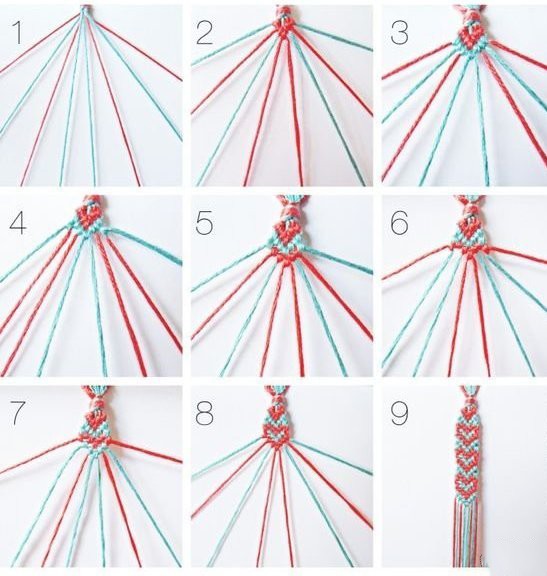 Схемы плетения браслетиков
