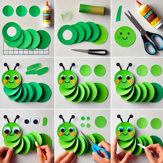 Создаем насекомых из цветной бумаги Создаем насекомых из цветной бумаги
