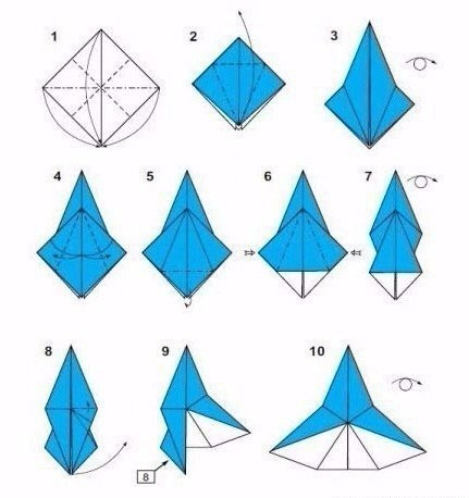 Бумажный ангел в технике оригами