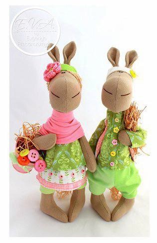 Текстильные лошадки