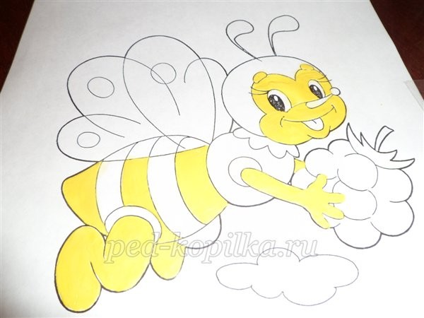 Пластилинография: пчелка-хозяйка Пластилинография: пчелка-хозяйка