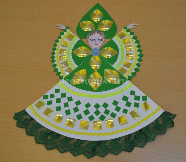 Игрушка из бумаги "Русская красавица": часть 2 Игрушка из бумаги "Русская красавица": часть 2