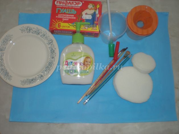 ​Рисуем снеговика: часть 1