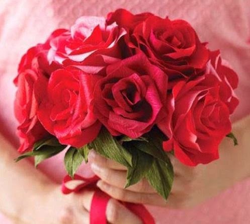 Розочки из гофробумаги Розочки из гофробумаги