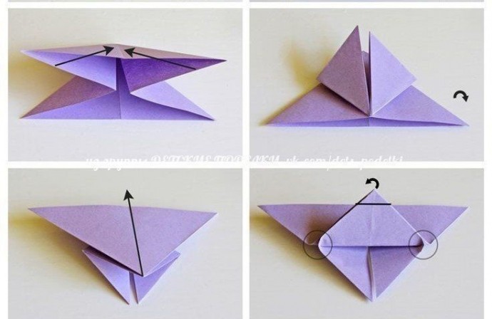 ​Бабочки в технике оригами
