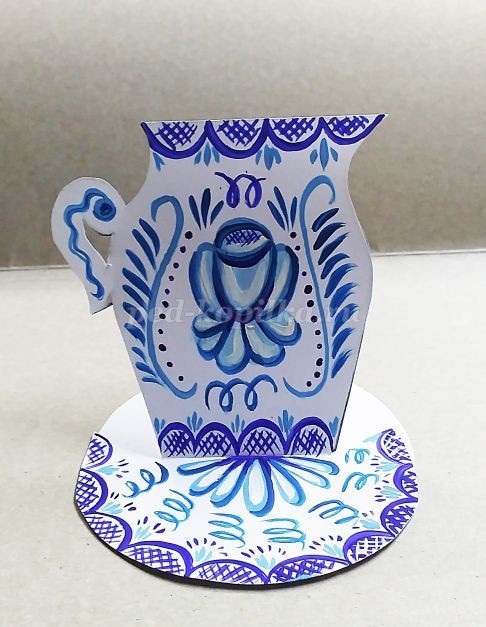 Чайный сервиз из бумаги: часть 2 Чайный сервиз из бумаги: часть 2