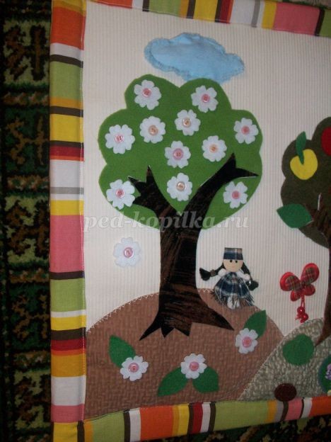 Развивающий коврик-панно "Времена года": мастер-класс, часть 4