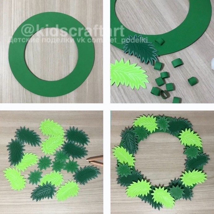 Новогодние зимние поделки "Веночек с колокольчиками" Новогодние зимние поделки "Веночек с колокольчиками"