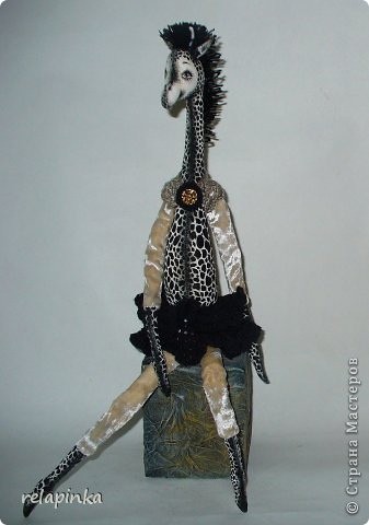Очаровательная текстильная жирафа