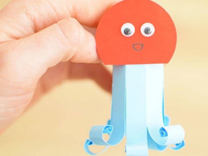 Осьминожек из бумаги Осьминожек из бумаги