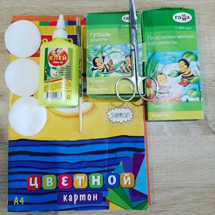 Аппликация "Снегирь"