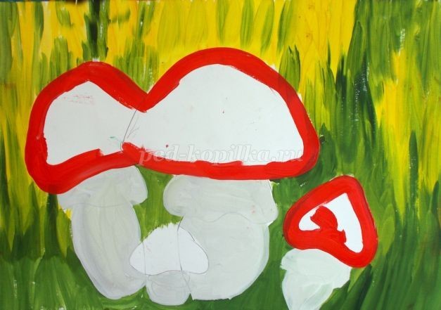 Как нарисовать мухоморы: часть 1