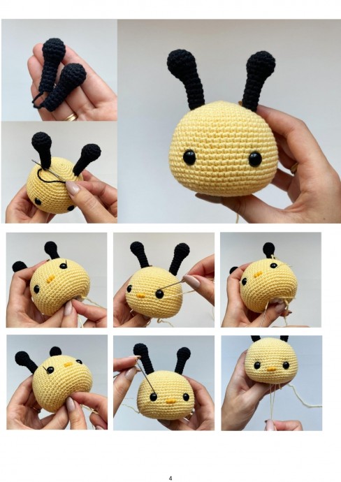 Пчёлка из пряжи