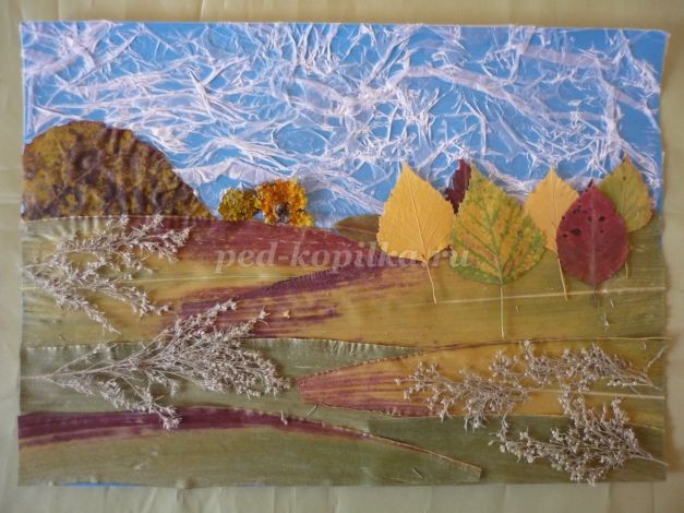 Пейзаж из осенних листьев: мастер-класс, часть 3 Пейзаж из осенних листьев: мастер-класс, часть 3