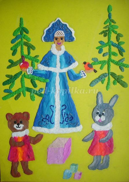 ​Пластилинография: цветущий луг, часть 2