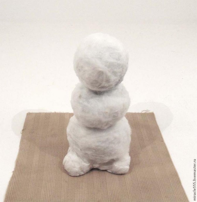 ​Снеговик из папье-маше