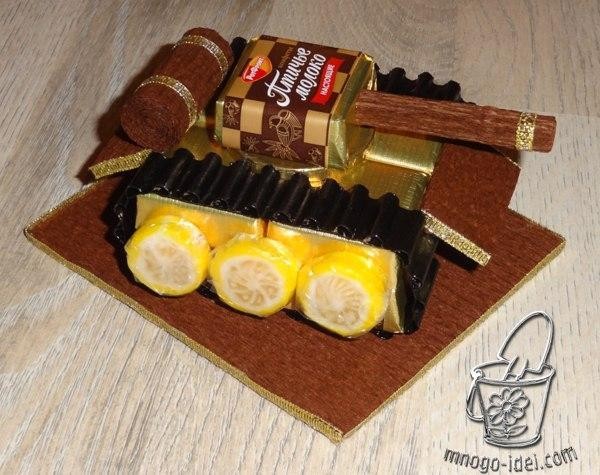 Танк из конфет Танк из конфет
