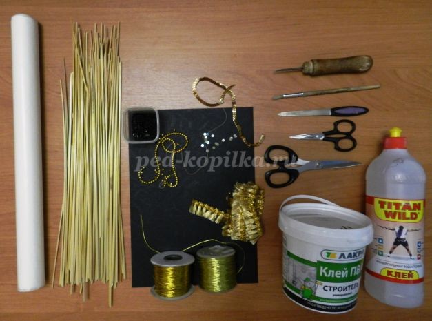 Цветочное панно из соломки детскими руками: часть 1 Цветочное панно из соломки детскими руками: часть 1