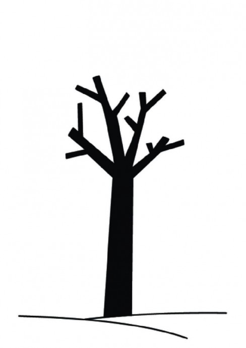 Простой способ рисования осенних деревьев Простой способ рисования осенних деревьев