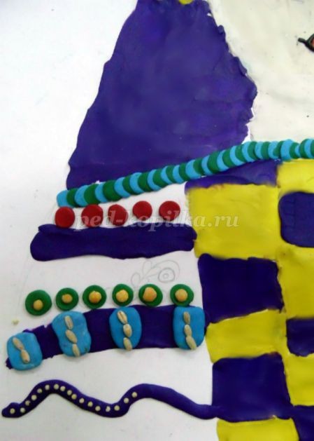 Пластилинография "Снегурочка": часть 2