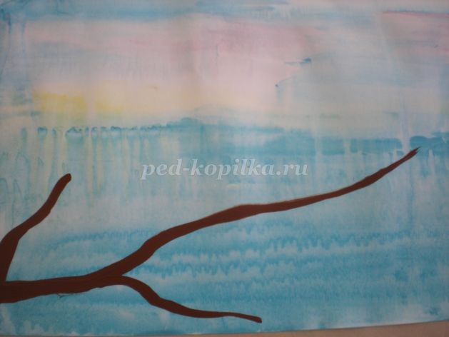 ​Нетрадиционные техники рисования "Пчелы в саду": часть 1