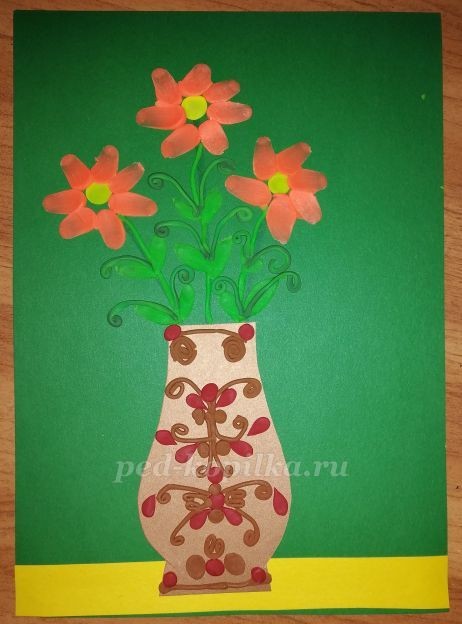 Пластилинография: цветы: часть 3 Пластилинография: цветы: часть 3