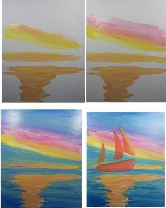 Рисуем кораблик Рисуем кораблик