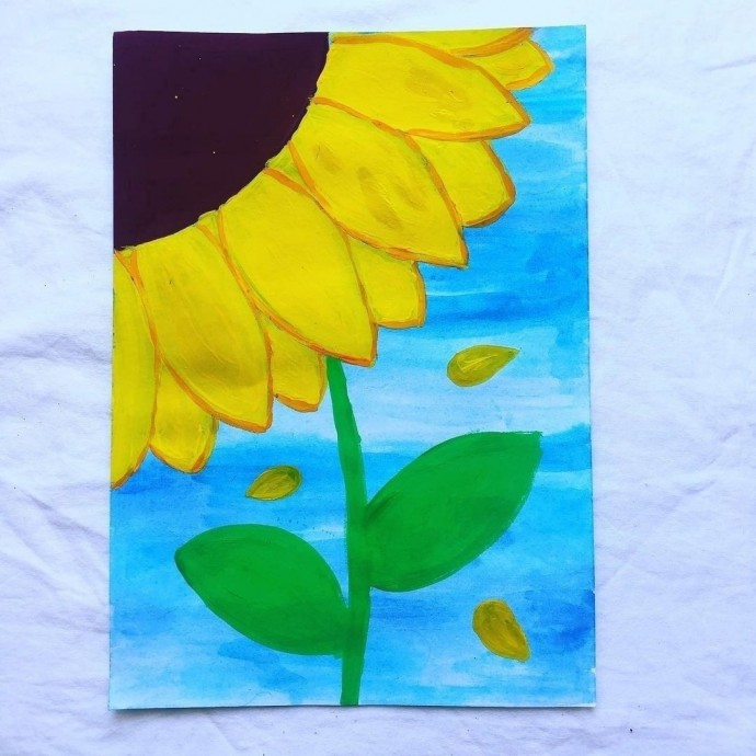 Рисуем подсолнух Рисуем подсолнух