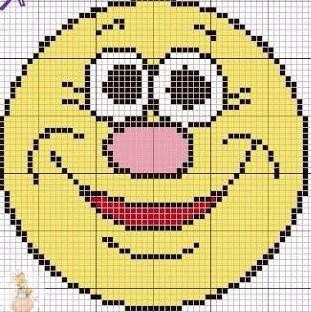 Вышитые смайлики Вышитые смайлики