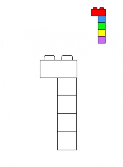 Цифры из лего