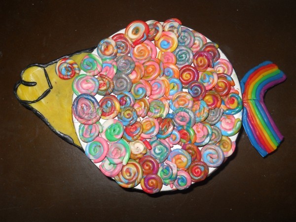 Аппликация из пластилина