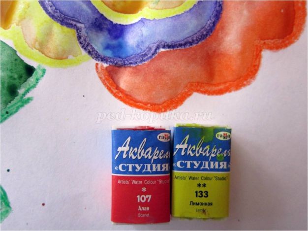 Рисование цветов акварелью "Радужные розы": мастер-класс, часть 6 Рисование цветов акварелью "Радужные розы": мастер-класс, часть 6