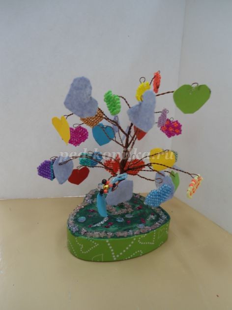 Дерево из сердечек: часть 2