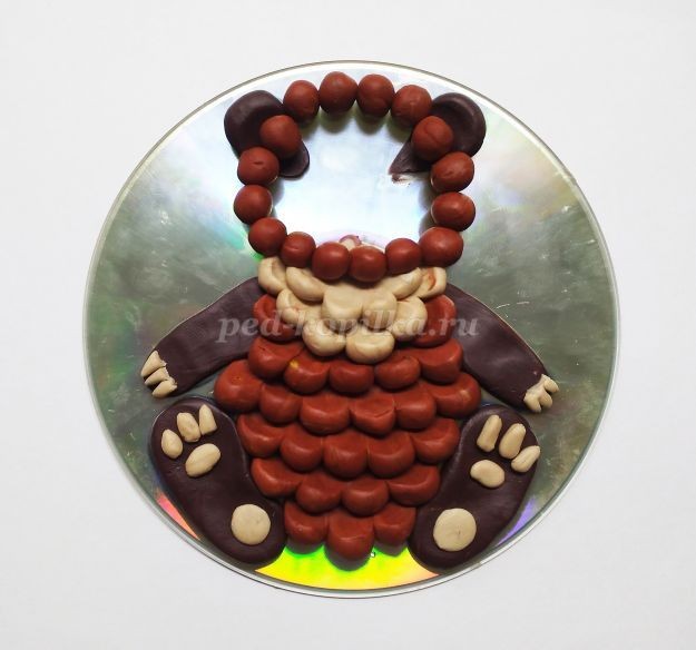 Пластилинография "Медвежонок": часть 2