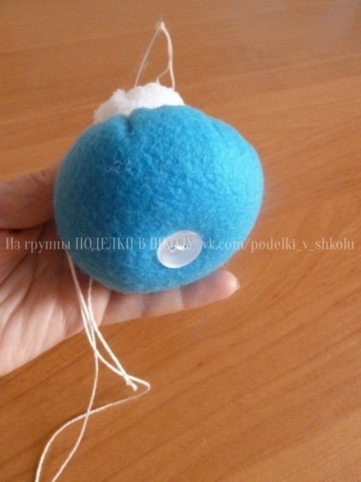 Снеговичок из флиса Снеговичок из флиса