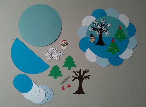 Аппликация "Времена года"