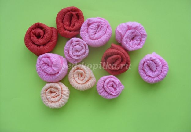 Букет роз для мамы: мастер-класс, часть 2