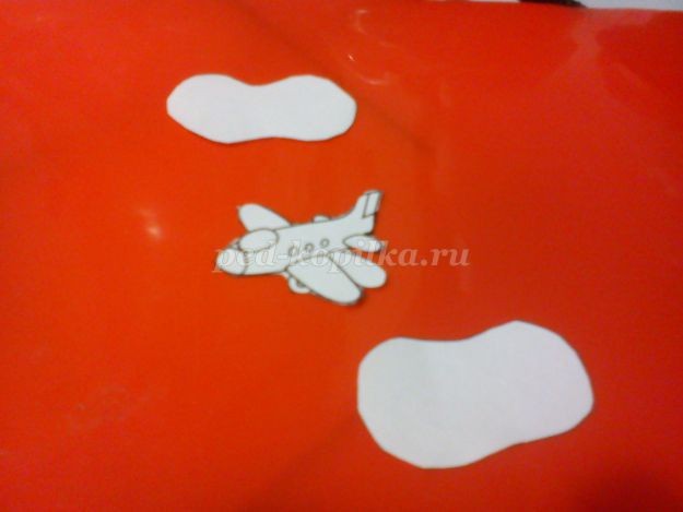 ​Милая открытка с самолетиком для папочки