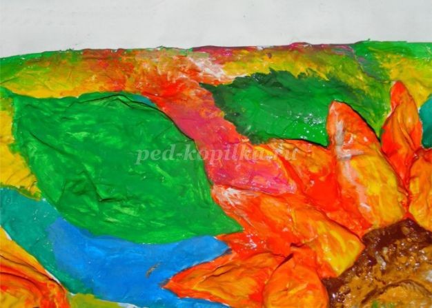 Подсолнухи из бумаги: часть 2