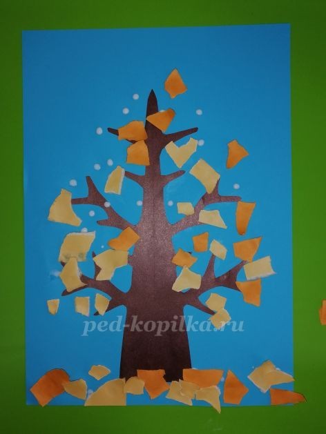 Дерево из цветной бумаги Дерево из цветной бумаги