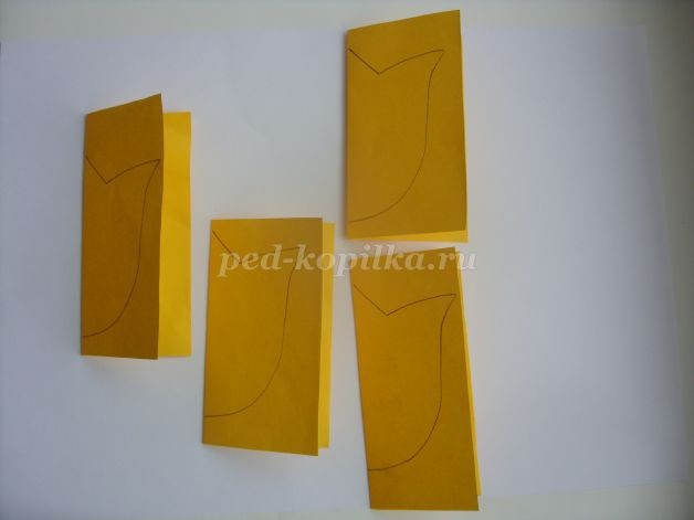 Объёмная открытка "Тюльпан": мастер-класс, часть 1