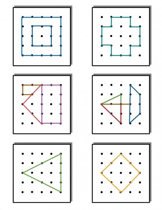 ​Геоборд: схемы для творчества с детьми