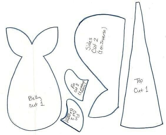 ​Шьем с детьми игрушки: кит