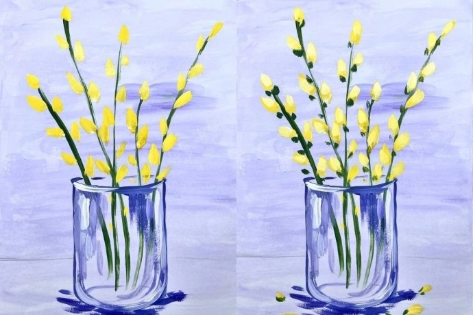 Верба в стакане