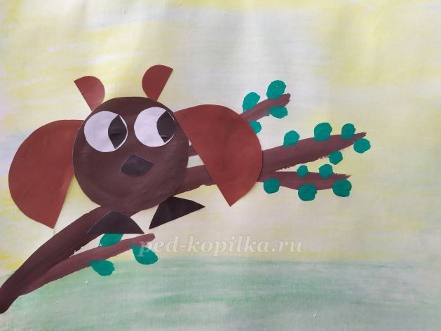 Аппликация с элементами рисования Аппликация с элементами рисования