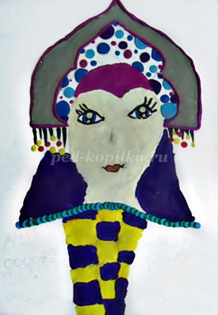 Пластилинография "Снегурочка": часть 2