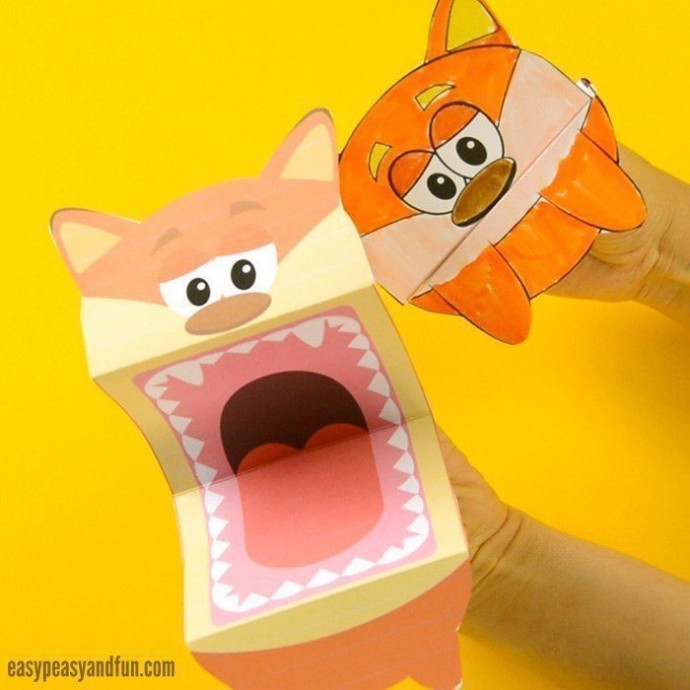 Создаем с детьми игрушки с открывающимися ртами