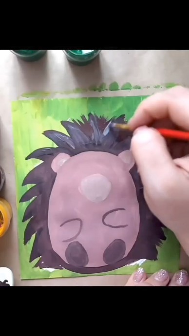 ​Ёжик с цветами