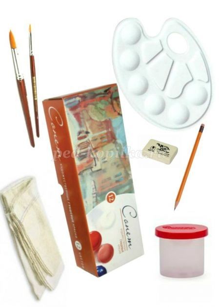 Декоративный натюрморт гуашью для детей Декоративный натюрморт гуашью для детей