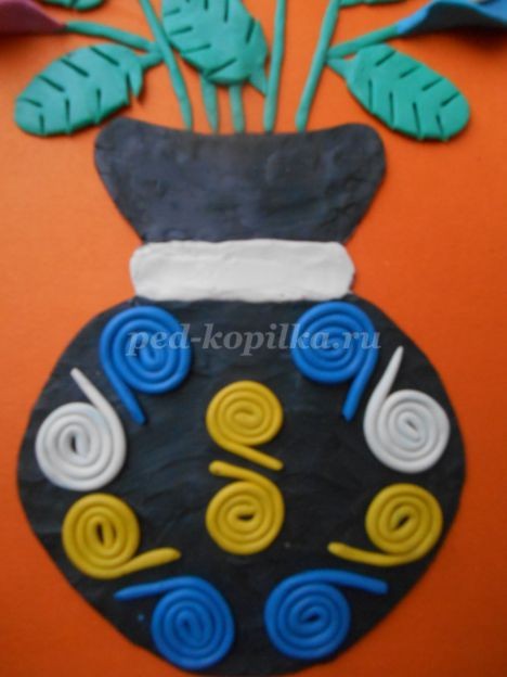 Пластилинография: весенние цветы